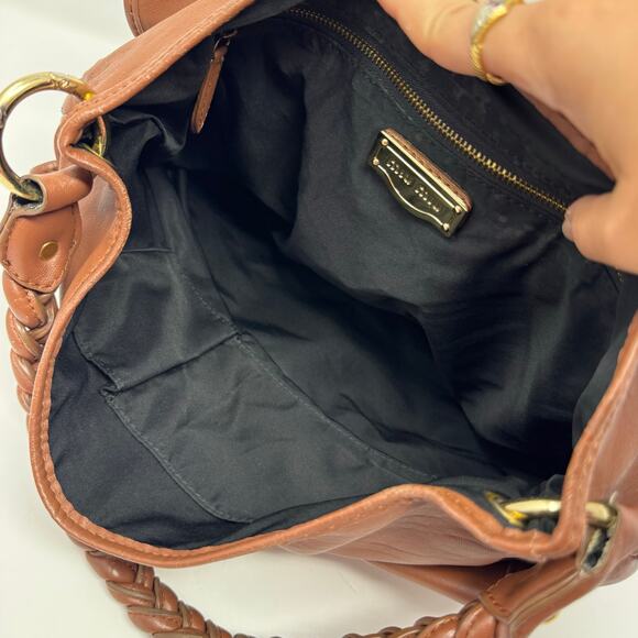 Miu Miu Brown Coffer matelassé leather hobo/shoulder bag with Braided Handle - Picture 11 of 16